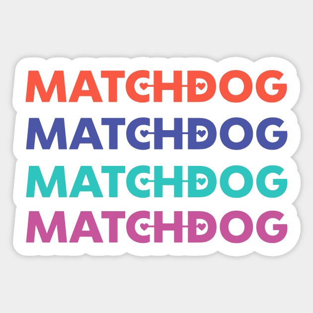 Matchdog list graphic Sticker by matchdogrescue